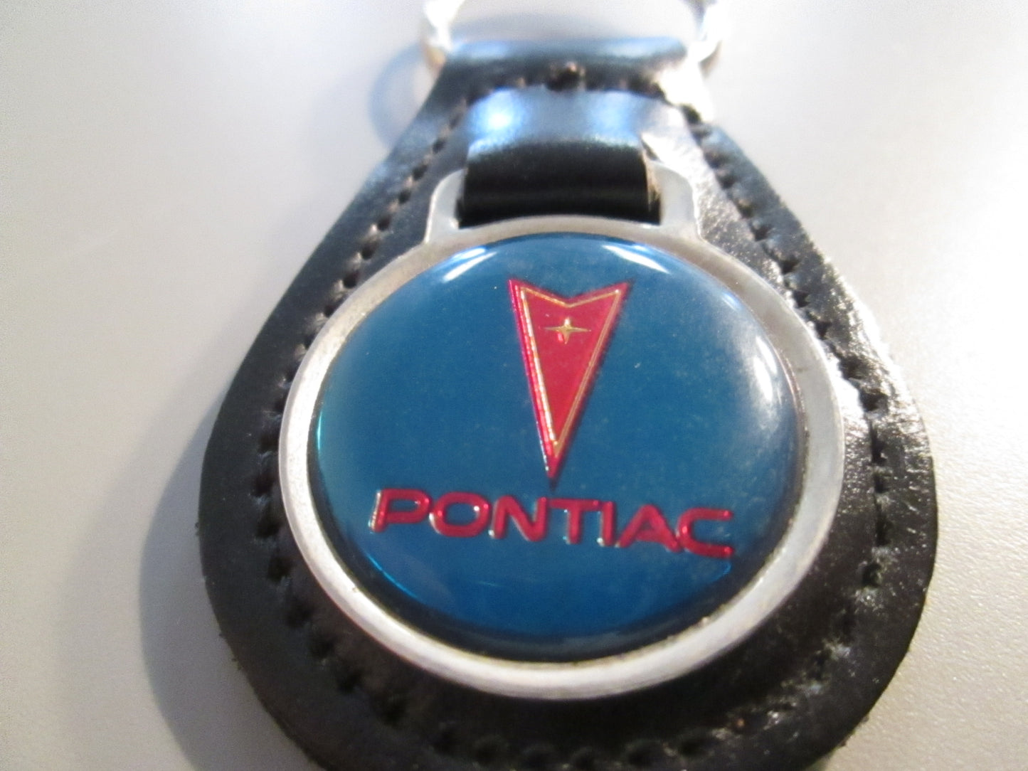 Vintage Leather Fob Key Holder for Pontiac
