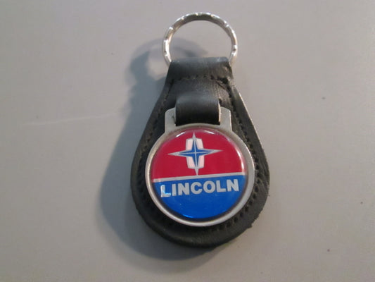 Vintage Leather Fob Key Holder for Lincoln