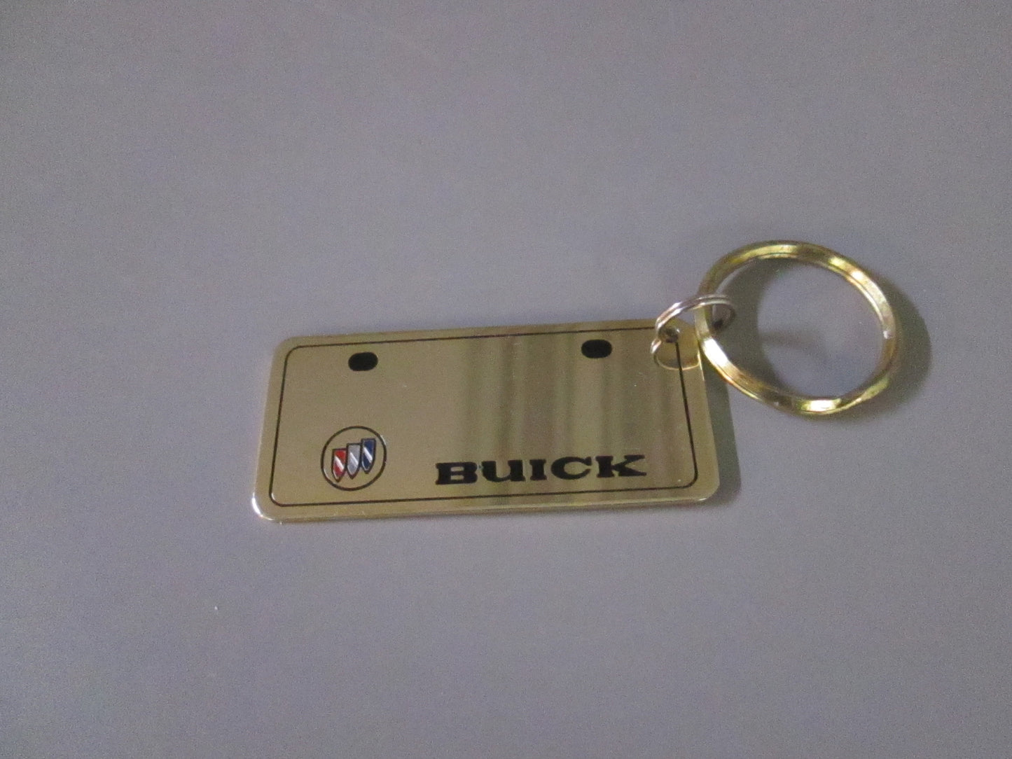 Brass License Plate with Buick Logo