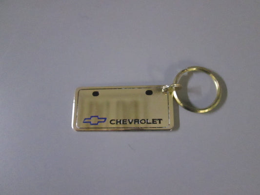 Brass License Plate with Chevy Logo