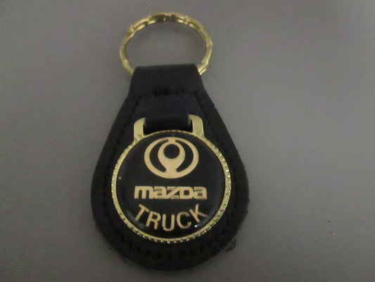 Leather Fob Key Holder for Mazda Truck Gold