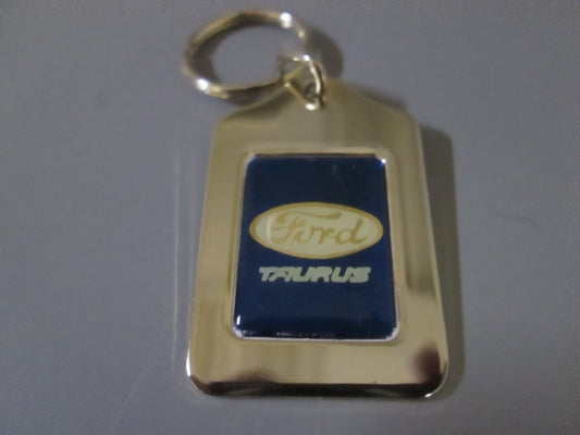Brass Fob with Ford Taurus Logo Blue