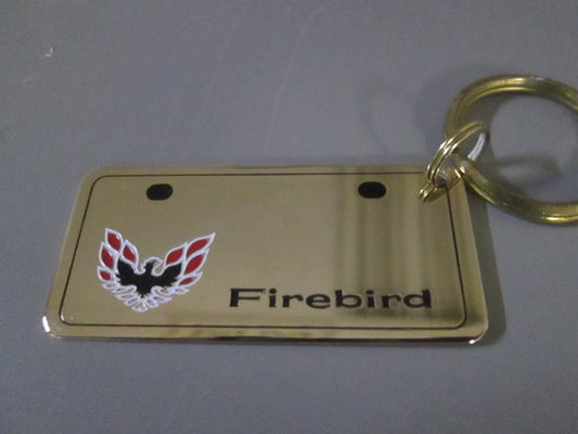 Brass License Plate with Firebird Logo