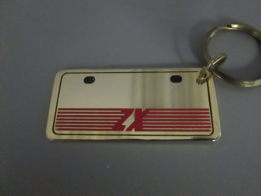 Brass License Plate with Nissan ZX  Logo