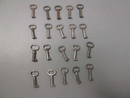 1 1/2 Inch Drilled Furniture Key Lot of 20