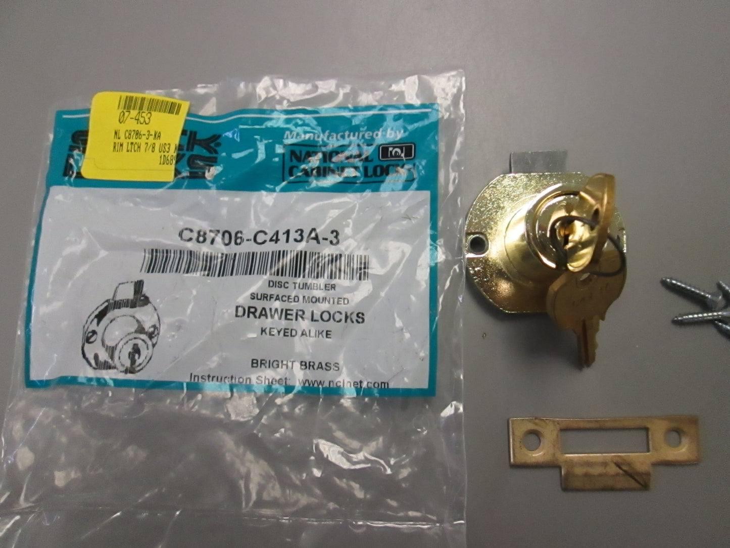 CompX National C8706-3-ka 3PACK Disc Tumbler Drawer Lock