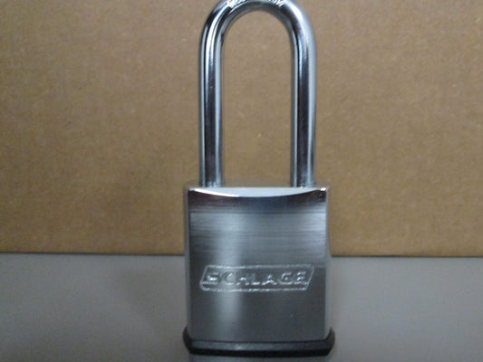 Schlage KS21F 1200 Solid Brass Padlock for Schlage (LFIC/FSIC)Style Removeable Core Polished Chrome