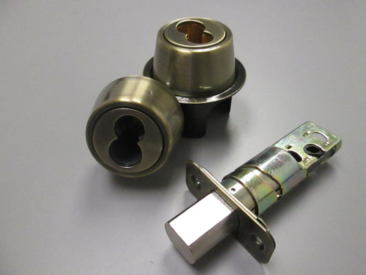 Schlage B562J Double Cylinder Deadbolt for Schlage Removable Core Antique Brass