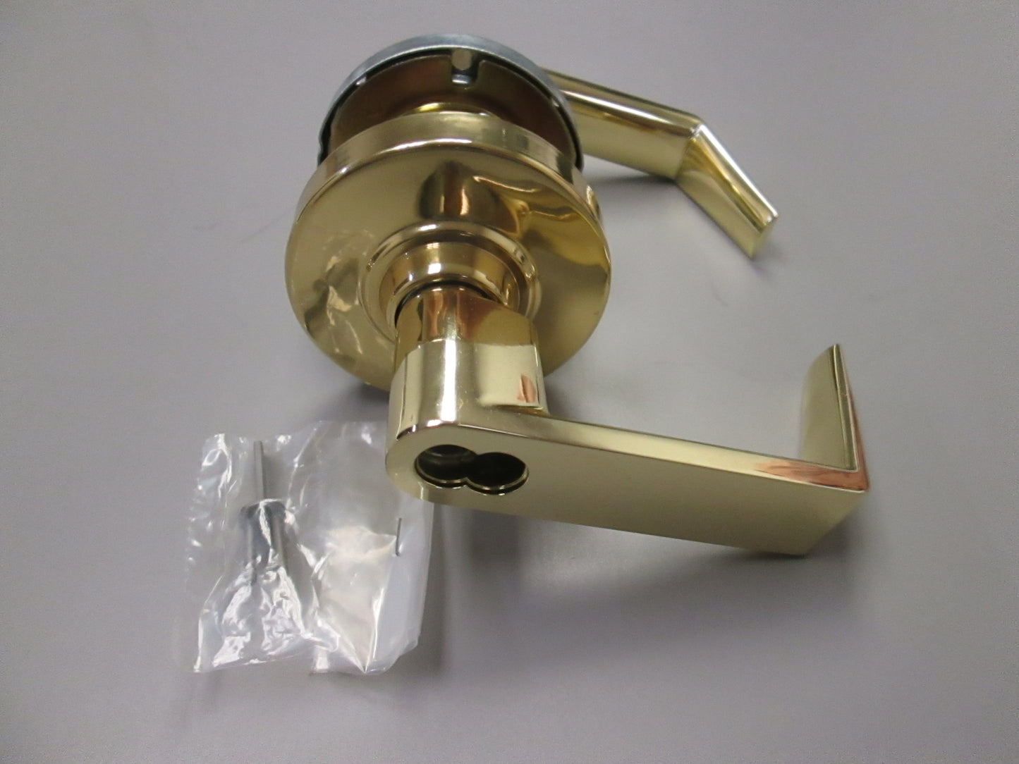 Schlage ND92BD Entry Lever Set with Rhodes Style Levers Polished Brass ORIGINAL