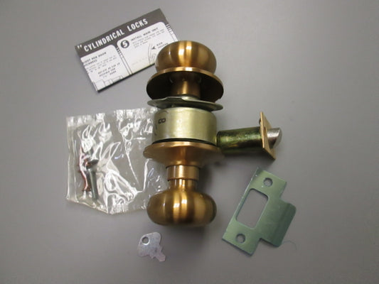 Arrow M02TA Cylindrical Privacy Set with Tudor Style Knobs Satin Bronze