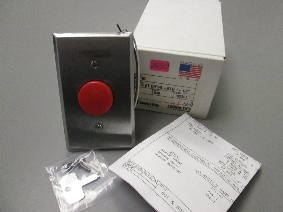 Push Button Rd Locknetics 601 RD Heavy Duty Push Button – Anne's Hardware Surplus
