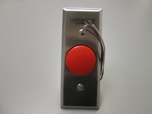 Locknetics 602 RD Heavy Duty Push Button to Egress Electronically Locked Door Narrow Plate