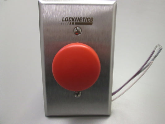 Locknetics 603 RD Heavy Duty Push Button to Egress Electronically Locked Door Wide Plate
