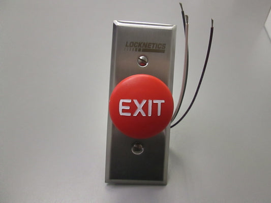 Locknetics 604 RD EX Heavy Duty Push Button to Egress Electronically Locked Door Narrow Plate