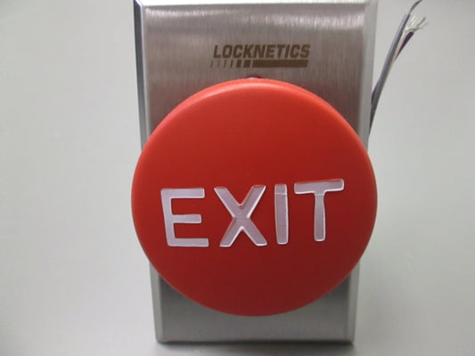 Locknetics 605 RD EX Heavy Duty Push Button to Egress Electronically Locked Door Wide Plate