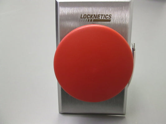 Locknetics 605 RD Heavy Duty Push Button to Egress Electronically Locked Door Wide Plate