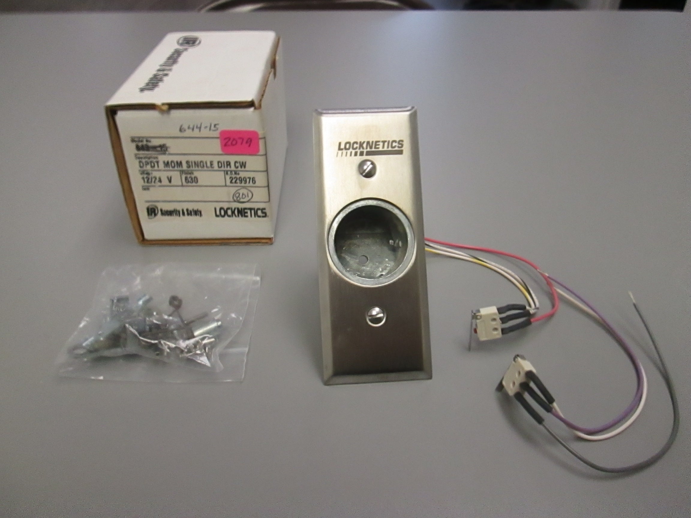 644 Marked Key Locknetics 644-15 Heavy Duty Key Switch Narrow Faceplate DPDT – Anne's ...