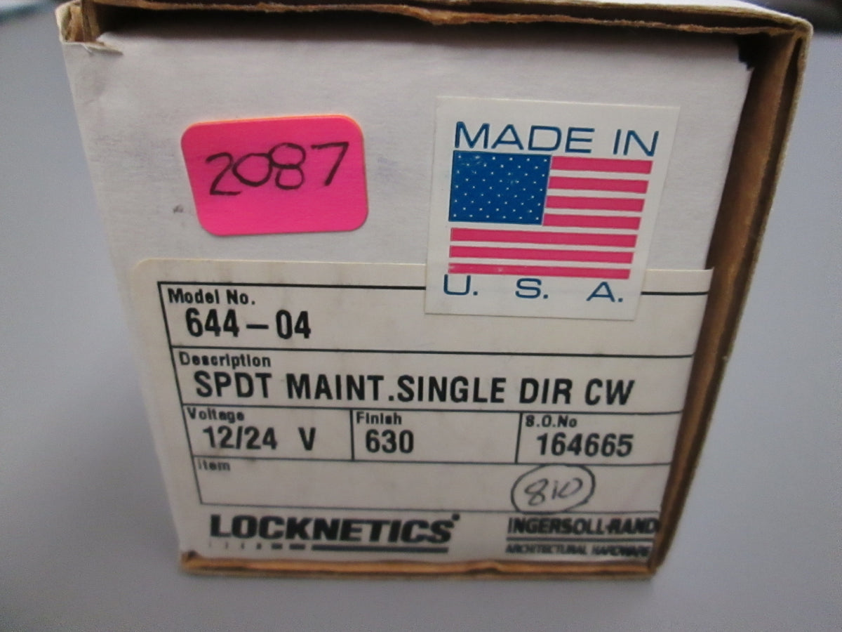 644 Marked Key Locknetics 644-04 Heavy Duty Key Switch Narrow Faceplate SPDT – Anne's ...