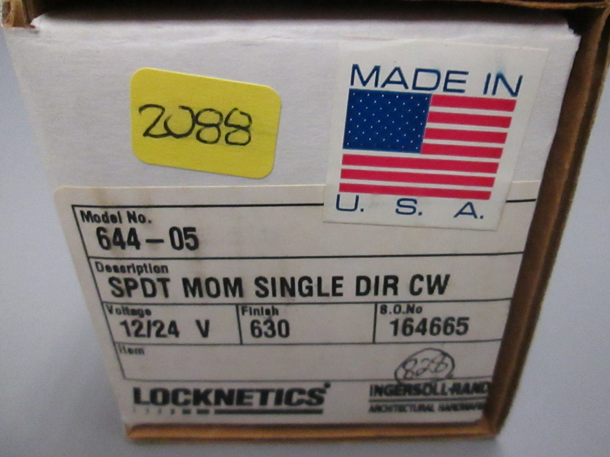 644 Marked Key Locknetics 644-05 Heavy Duty Key Switch Narrow Faceplate SPDT – Anne's ...