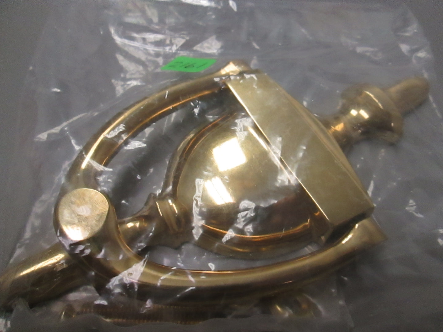 Ives Urn Door Knocker Polished Brass