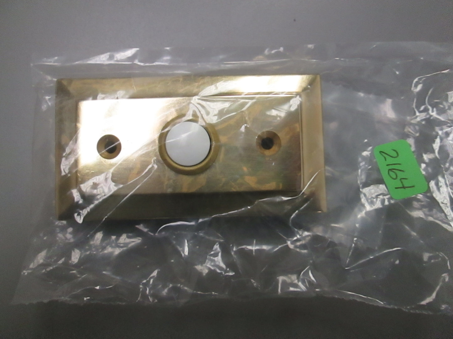 Polished Brass Decorative Door Bell Plate