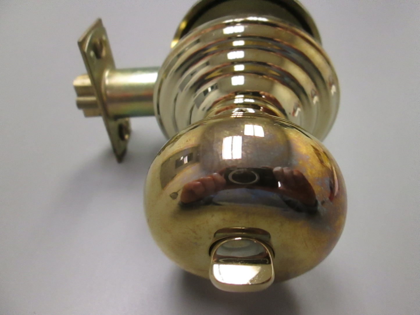 Emtek 5100 Entry Set with Providence Style Knob Titanium Plated Polished Brass