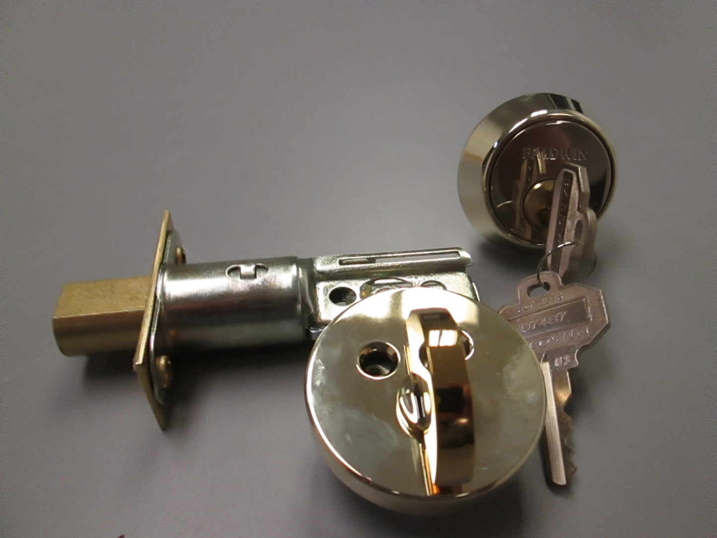 Baldwin 8041 -605 Single Cylinder Deadbolt Polished Brass