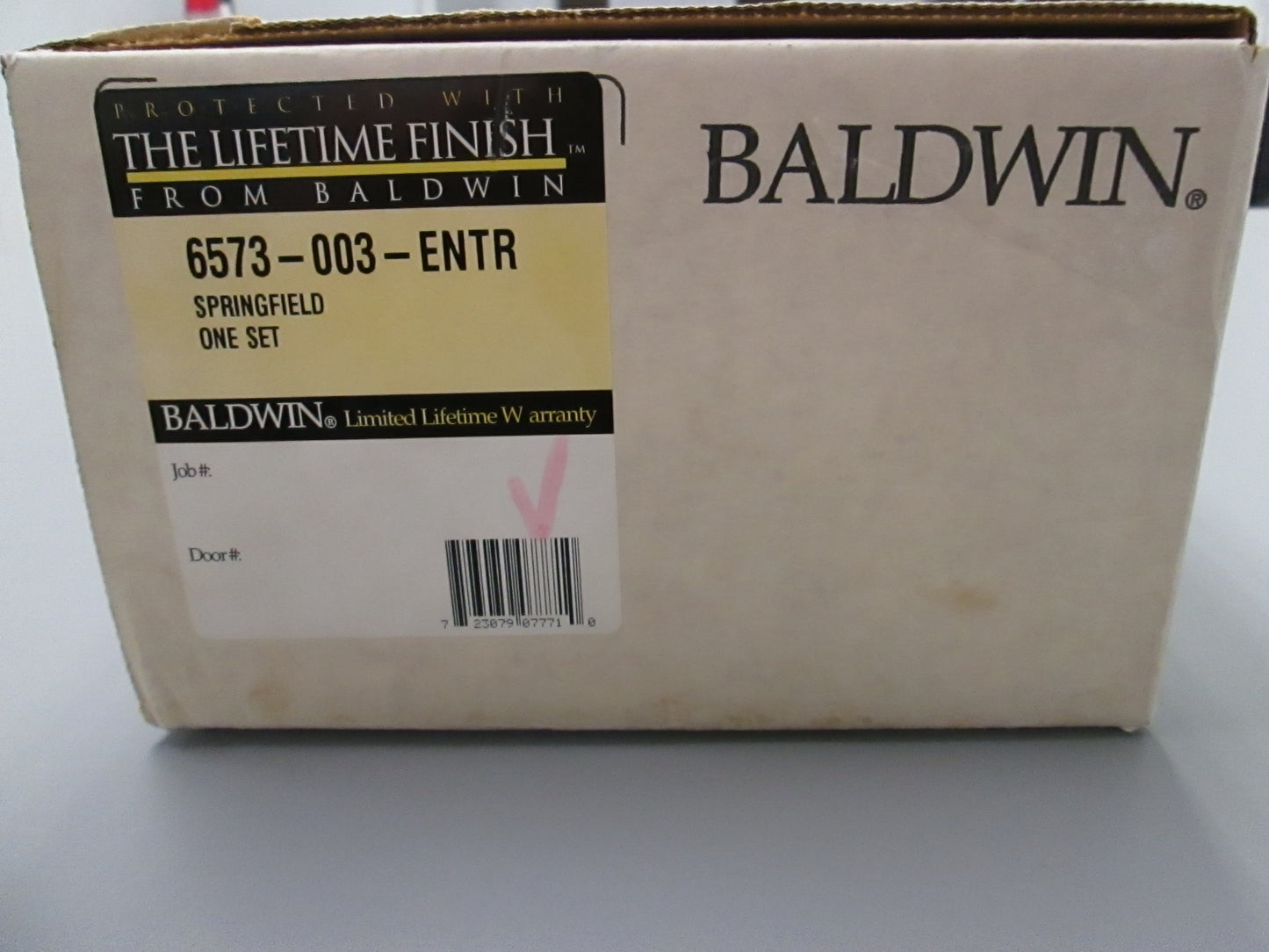 Baldwin 6573 Springfield Entrance Trim for Mortise lock (trim only).