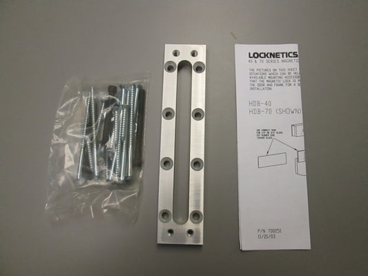 Locknetics CWB70 Bracket for Wood or Concrete Aluminum