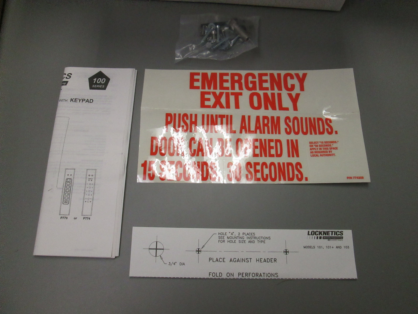 Locknetics 101+ Delayed Egress Lock – Anne's Hardware Surplus